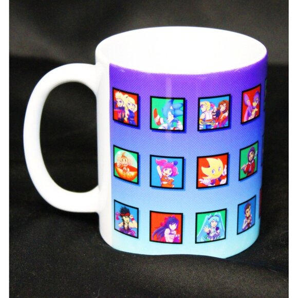 Vtg Sonic & Sega Fan Jam Remix Coffee Mug Cup Video Game Anime Dolphin Coatings - Picture 3 of 6